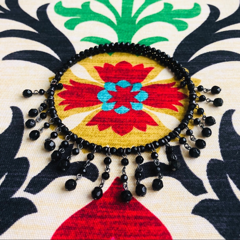 Black Beaded Choker